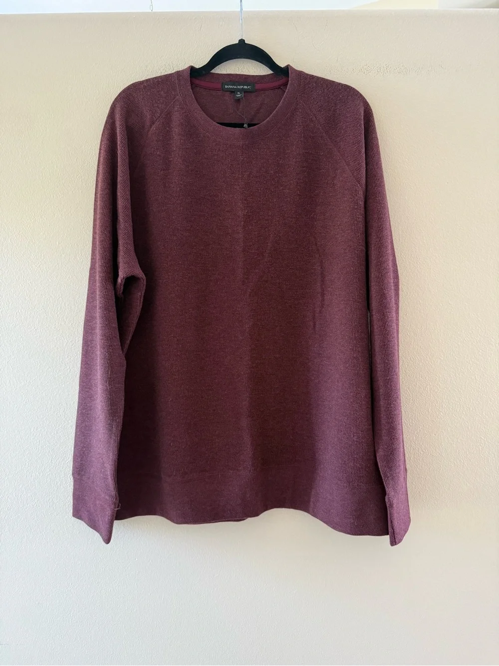 Banana Republic Men's Crewneck Sweater in Plum NWOT